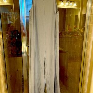 Women’s  grey flowy overalls/ jumpsuit